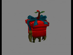 cartoon gift box monster 3D Model