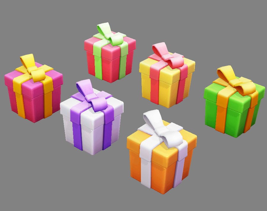 Square top gift tins