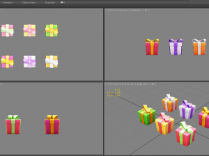 cartoon colorful gift box - square gift box 3D Model