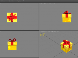 cartoon diamond gift box - gem gift box 3D Model