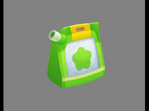 a bag of white sugar 3D Model