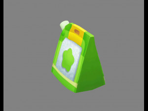 a bag of white sugar 3D Model