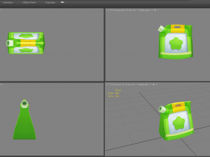 a bag of white sugar 3D Model