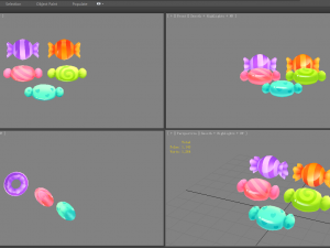 cartoon candies 3D Model