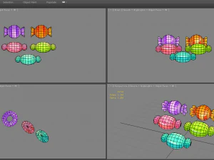 cartoon candies 3D Model