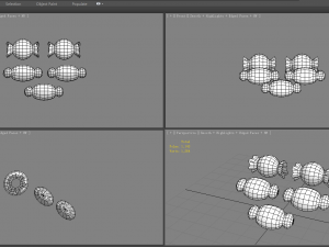 cartoon candies 3D Model