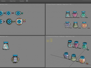 cartoon candies - glass jar - sweets 3D Model