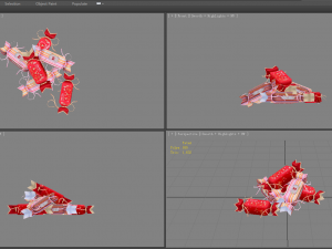 cartoon wedding candy 3D Модель