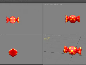 a red wedding candy 3D Model