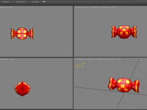 a red wedding candy 3D Model
