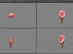 cartoon pork leg - ham Modelo 3D