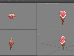 cartoon pork leg - ham 3D Model