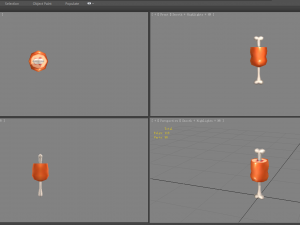 cartoon chicken drumstick - chicken thigh - small Model 3D