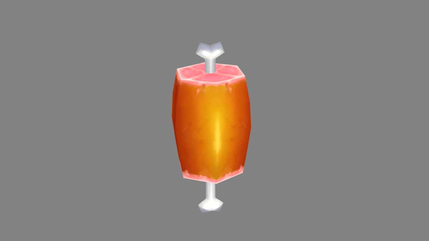 cartoon chicken drumstick - chicken thigh - big 3D Model .c4d .max .obj .3ds .fbx .stl .blend 