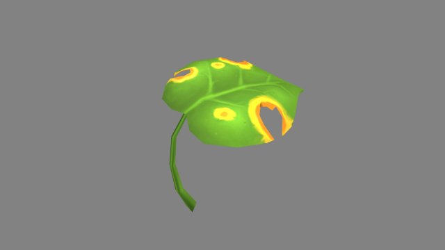 cartoon withered leaf Modelo 3D .c4d .max .obj .3ds .fbx .stl .blend 