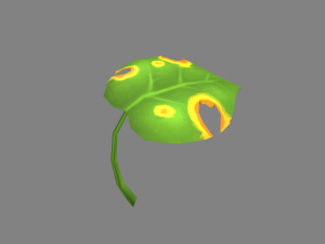 cartoon withered leaf 3Dモデル