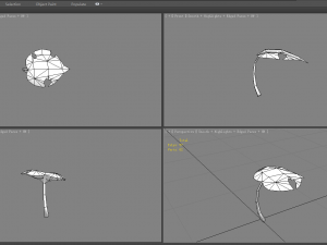 cartoon withered leaf Modelo 3D