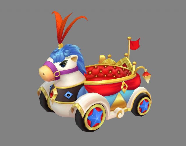 cartoon children park carriage or toy wagon 3D मॉडल .c4d .max .obj .3ds .fbx .stl .blend 