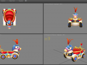 cartoon children park carriage or toy wagon 3D मॉडल