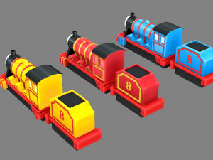 cartoon train toy thomas the tank engine 3D Model