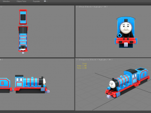 cartoon train toy thomas the tank engine 3D Model