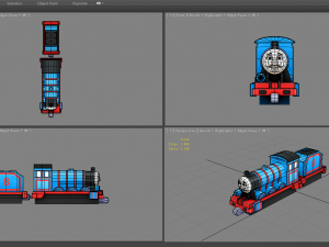 cartoon train toy thomas the tank engine 3D Model