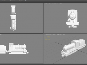 cartoon train toy thomas the tank engine 3D Model
