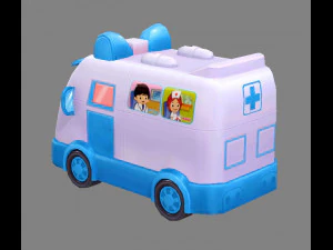 ambulanza medica del giocattolo del fumetto Modello 3D