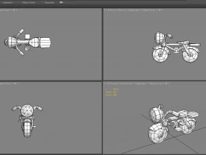 cartoon kids bicycle 3D Model