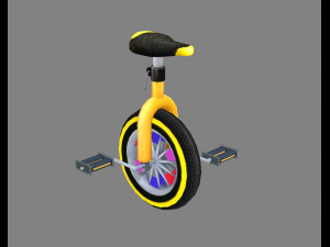cartoon unicycle 3D मॉडल