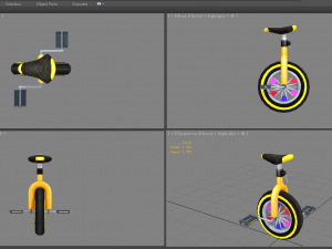 cartoon unicycle Modelo 3D
