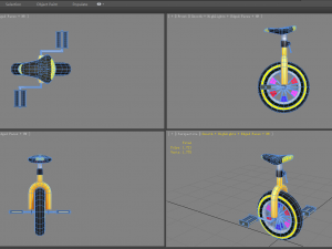 cartoon unicycle Modelo 3D