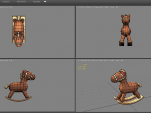 cartoon rocking chair-wood horse 3Dモデル
