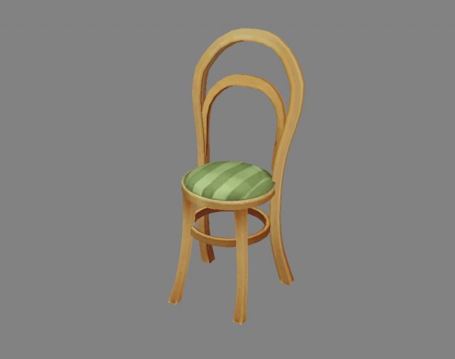 cartoon chair - stool 3D 모델 .c4d .max .obj .3ds .fbx .stl .blend 