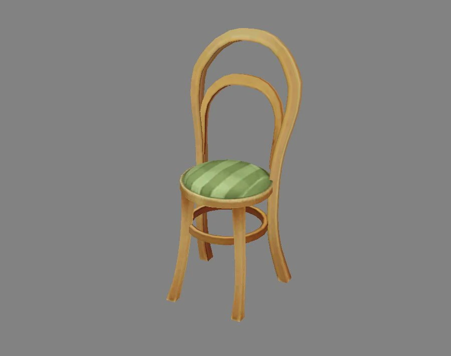 cartoon chair - stool 3D Model .c4d .max .obj .3ds .fbx .stl .blend