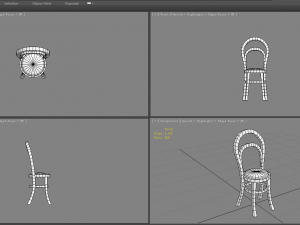 cartoon chair - stool 3D 모델