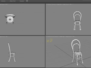 cartoon chair - stool 3D Model