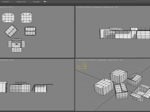 cartoon carton parcel 3D Model