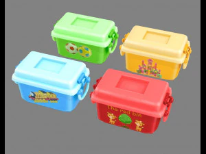 scatola di immagazzinaggio dei cartoni animati Modello 3D