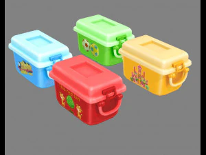 cartoon storage box 3D Model