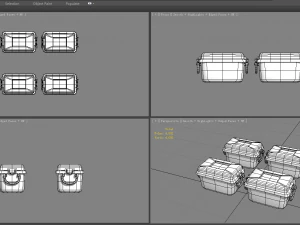 cartoon storage box 3D Model
