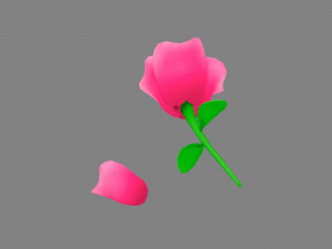 cartoon flower 3D 模型