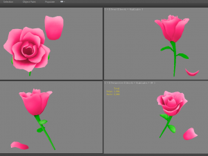cartoon flower 3D 模型