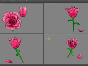 cartoon flower 3D Model