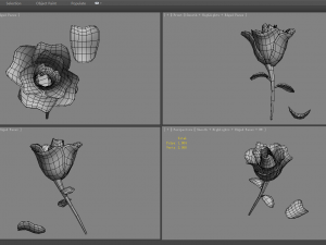 cartoon flower 3D 模型