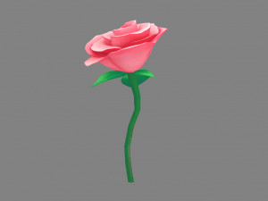 cartoon roses for valentine Modelo 3D