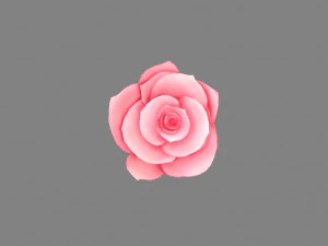 cartoon roses for valentine 3D Model
