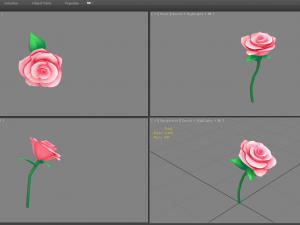 cartoon roses for valentine Modelo 3D