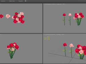 a bunch of roses 3D Модель