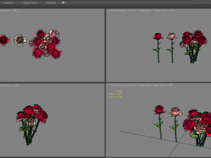 a bunch of roses 3D Модель